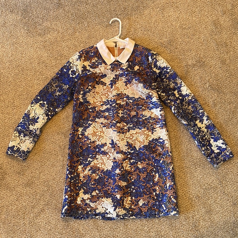 English Factory Lace Collared Dress